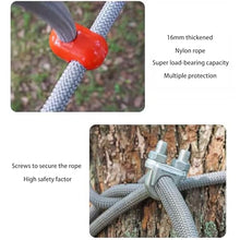 HAZEK Outdoor Swing Bridge, Made of Wood, 16mm Thickened Nylon Rope, Super Strong Load-Bearing Capacity, Suitable for Kindergartens and Outdoor Activities(Size:8m)