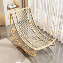 Lounge Chair,Porch Rocker,Rocking Chair,Glider Chair,Rocker Recliner Chair Outdoor,Lounge Rocking Chair,Comfortable Relax Rocking Chair,Small Seat For Bedroom, Living Room, Office(Apricot color)