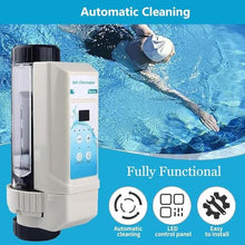 Saltwater Chlorinator Device, Pool Salt Chlorinator with LED Control Panel, Automatic Cleaning Salt Water Pool Chlorine Machine for In Ground Swimming Pool 8g/h,12g/h,16g/h,20g/h,EC-12 (Size:12-14)
