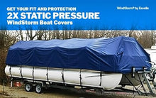 Eevelle Windstorm Pontoon Boat Cover Waterproof MARINEX Fabric Red