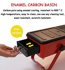 TEOYETTSF Barbecue Outdoor Mini Home Charcoal Grilling Tools 3-5 Wild Full Set of Carbon Stove Smokeless
