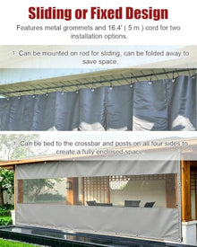 Insulated Pergola Divider Curtain, Gazebo Separator, Windproof Cloth