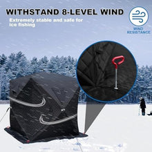 LKXNEW Outdoor Sauna Tent, Portable Dry Sauna Room for 3-4 People, Includes 4 Ice Anchors,Water Resistant, for Camping and Fishing