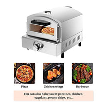 Anbt Outdoor Pizza Oven Gas Pizza & Grill Oven, Portable Propane Pizza Oven 12"Pizza Stone