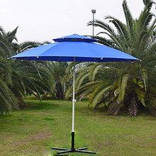 USZWBY Garden Parasol Umbrella 2.2m with Crank Handle,Compact Sun Shade for Outdoor Patio Spaces,8 Ribs,Without Tilt