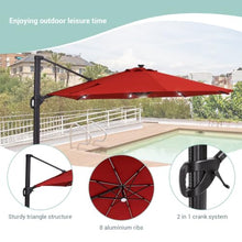 OROTLECT 132'' Lighted Cantilever Umbrella