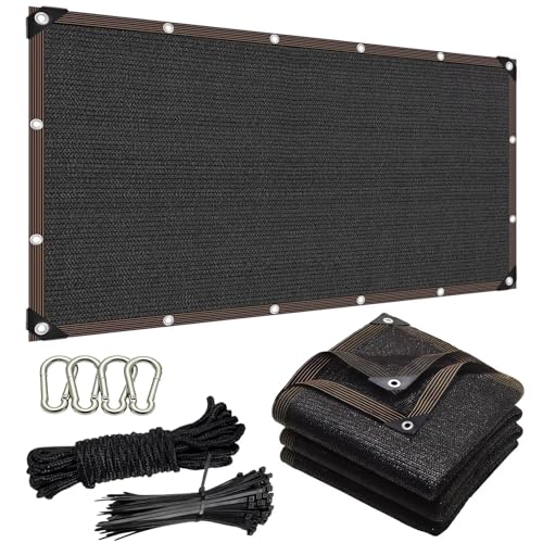LJTGFHP 90% Shade Cloth, Chicken Coop Shade Cover, Sturdy Sunblock Mesh Tarp with Grommets for Patio Plants Greenhouse Kennel Porch Pergola Sun Protection Netting Cover, 18 x 100 ft