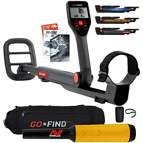 Minelab GO FIND 22 Metal Detector Bundle with PRO FIND 35 and Black Transport Carry Bag