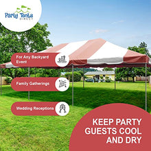 Party Tents Direct 20' x 30' Weekender Frame Canopy with Red White Cover