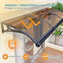 GJMDCMA Outdoor Canopy Awning, Front Door Shade, Sun/Rain/Snow Protection, Porch/Entryway Roof, Weather-Resistant, Easy Installation Instructions Included