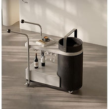 CHmrfvqtus Couch Side Table Simple Movable Sofa Side Table with Wheels Modern Creative Living Room Trolley