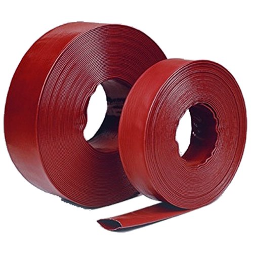 (3" Dia. x 300 ft) 150 PSI - High Pressure, Heavy Duty Lay Flat Discharge and Backwash Hose, 10 Bar Reinforced PVC Construction