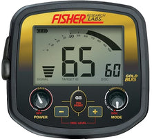Fisher Labs Gold Bug Metal Detector, Black (GOLDBUG) – Lightweight, Ergonomic Design with LCD Display, Pinpoint, Ground Balance, and 2 Search Modes for Gold Nugget Prospecting