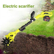 Tiller Rotavator, 20V Portable Electric Hand Tiller, Handheld Garden Cordless Soil Rotovator Tiller with Rechargeable Battery/Adjustable Handle for Gardens, Vegetable Plots, Greenhouses