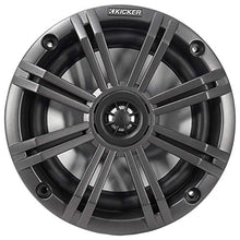 KICKER 45KM654 6.5" Marine Boat Speakers with Rockville MAC65B Pods Black