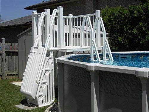 VinylWorks Canada 5x5 Resin Pool Deck Kit with Steps Taupe