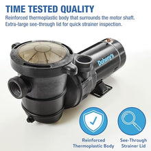 Doheny's Above Ground Pool Pro Swimming Pool Pump, 1.5HP (1.2THP)