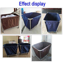 GagalU Railway Transportation Tools Mobile Linen Motors Compatible with Hotels/Lobby, 10,000-way Round Detachable Stainless Steel Storage Cart, 100kg, Brown
