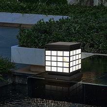 VELLOW E27 Pedestal Exterior Post Lantern,Waterproof IP54 Retro Post Cap Light,Gate Bollard Pillar Light,Matte Black Finish Column Lamp Lantern,Decorations Landscape Lighting for Patio Porch Railing
