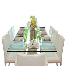 Dulles Glass 36X48 inch Rectangular Glass Table Top - Tempered - 1/4" Thick Glass Surface, Safe Flat Polished, Eased Corners, Multipurpose for Dining, Patio, Coffee and End Table
