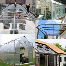 1.5mm Polycarbonate Roofing Sheet,Lightweight Clear Plastic Sheet PC Transparent Durable Panel,Pergola Roofing Canopy Cover,Anti-UV,for Roofs,Carports,Canopies,Sunrooms and Enclosu,0.5-1.56m,1-25m(1.2