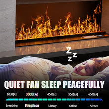 3D Water Vapor Fireplace,with 7 / Multiple Adjustable Flame Colors and 5 Brightness Levels, Brushed Stainless Steel,Touch Control,for Office,Home,Hotel,Restaurant 7colorsRemotecontrol-700mm