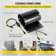 WRTYHGVGT Heated Driveway mats, Slip-Proof Snow and Ice Melting Mat, with 6 ft Long Power Cord, for Winter Snow Removal