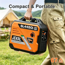 JEKAL 3800W Quiet Portable Inverter Generator, Gas Generator for RV Camping
