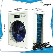 Diverdi Mini Swimming Pool Heat Pump 16000BTU White