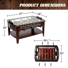 Barrington Billiards Foosball Coffee Table Wood Grain