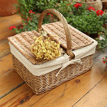 ASWRTYJO Handmade Dried Flower Fruit Pot Basket Rattan Box Candy Earphone Rangement Organizer Useful Storage