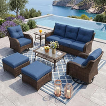 7-Piece Patio Furniture Set with 6" Ultra-Thick Cushions, Outdoor furniture