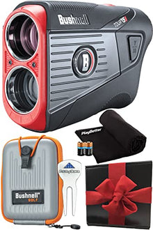 PlayBetter Bushnell Tour V5 Shift (Slope) Golf Laser Rangefinder +Patriot Pack Gift Box