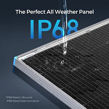 Renogy 220 Watt Bifacial Solar Panel 12 Volt Monocrystalline High Efficiency Solar Module for RV Off Grid Solar Power System