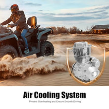 4-Stroke Single Cylinder Engine， 2-in-1 Electric & Foot-Operated Start CDI Electronic Ignition Gas Powered Multi-Use Engine Easy Installation Low fuel consumption for 200cc 250cc ATV Models