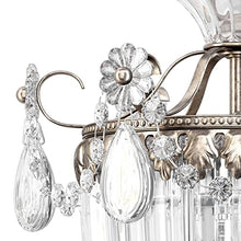 Schonbek Bagatelle 1 Light Pendant Antique Silver with Clear Swarovski Crystals