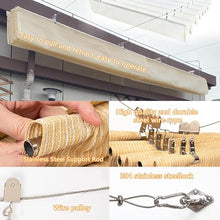 Retractable Wave Sun Shade Sail Awning, Flexible U-Shaped Canopy
