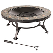 Pleasant Hearth OFW909RC Charlotte Slate Fire Pit