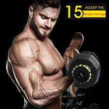 RitKeep Fitness Adjustable Weight Dumbbells 95 lbs Black