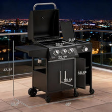 Gas Grill with Side Burner for Outdoor Cooking and Entertaining