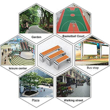 Outdoor Courtyard Park Bench, Stainless Steel Bracket | Plastic Wood Strip Backless Patio Seating, Courtyard Porch Outdoor Furniture (Size : 40X180CM)