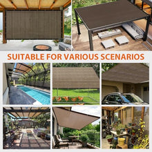 PFGDFSX 90% Shade Cloth Sun Shade Fabric Privacy Screen Shade Cover for Patio Garden Pergola Shade Cover Canopy with Gromments（Brown 20 x 40 FT）