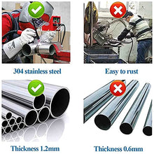 2PCS Swimming Pool Safety Handrail Kit Pool Handrails Pool Hand Rail, 304 Stainless Steel Swimming Pool Stair Rail, 250LBS Load Capacity, Easy Mount Hand Grab Rail