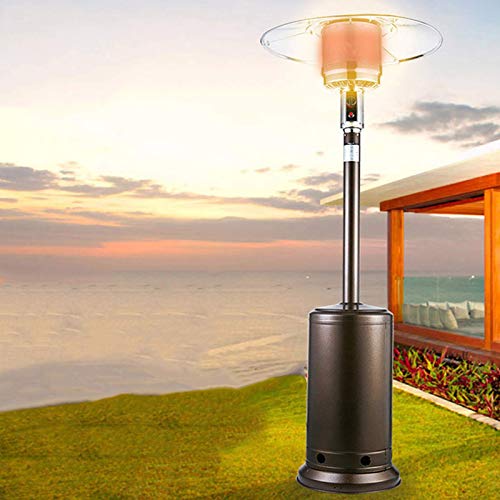 Gas Heater Fast Heating Radiator Safe Low Energy Dumping Protection Floor Standing with Wheels Garden Wedding Energy EfficientOutdoor Patio Heater- 224cm(88in)