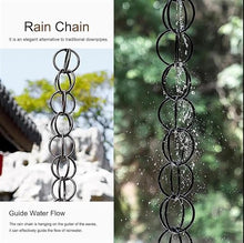 OGMOYT Ring Rain Chain Downpipe, Aluminium Patio Garden Rain Collector Chain for Homestay Villa