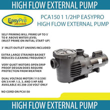EasyPro PCA150 1.5HP Self-Priming External Pump For Ponds & Water Features