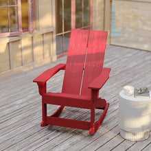 Flash Furniture Adirondack Rocking Chair, 2-Pack, Red