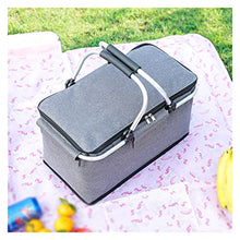 Insulation and Cold Storage Folding Picnic Basket Portable Fruit Outdoor