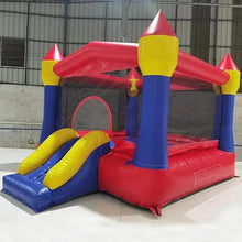 Alessia Cara Commercial PVC Castle Bounce House with Slide Red Yellow Blue