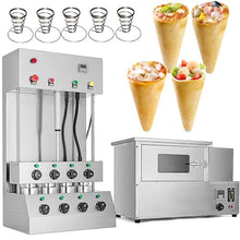 TXMACHINE 3000W pizza cone machine 2000W Pizza Oven pizza 600W display warmer with 12 holes (cone maker+oven, 220V/50HZ)